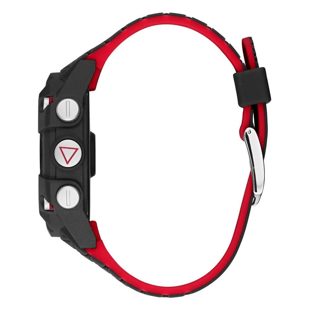 Guess Quartz Digital Watch Black Resin Case and Strap 45mm Guess Connect Digital+ Fitness Functions