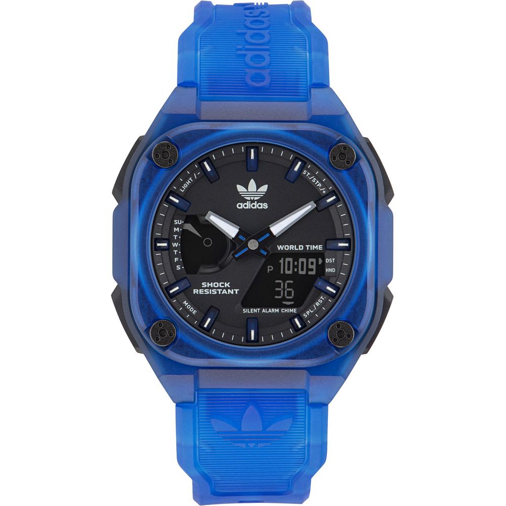 Adidas Blue Resin City Tech One Watch