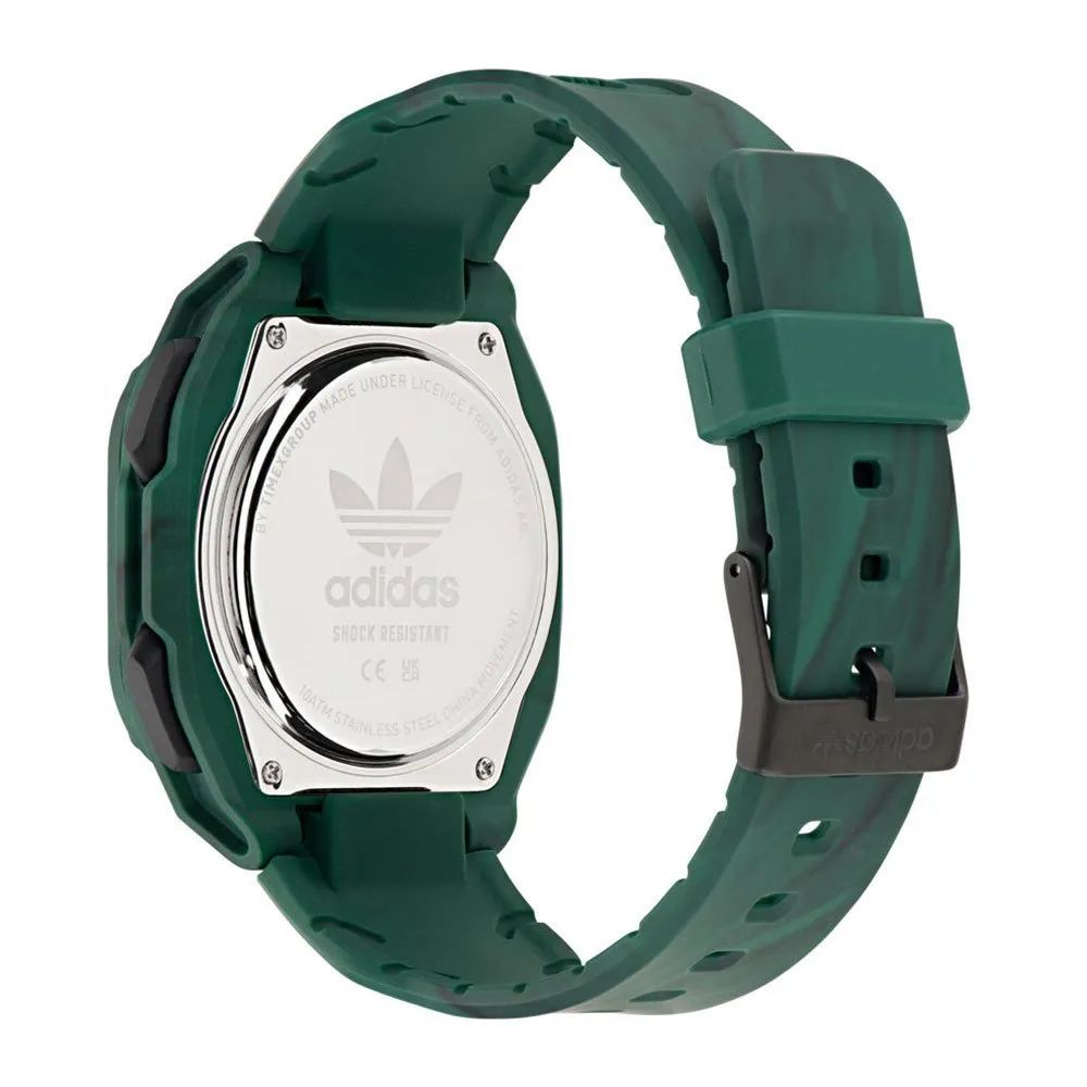 Adidas Green Resin Digital Sport Watch