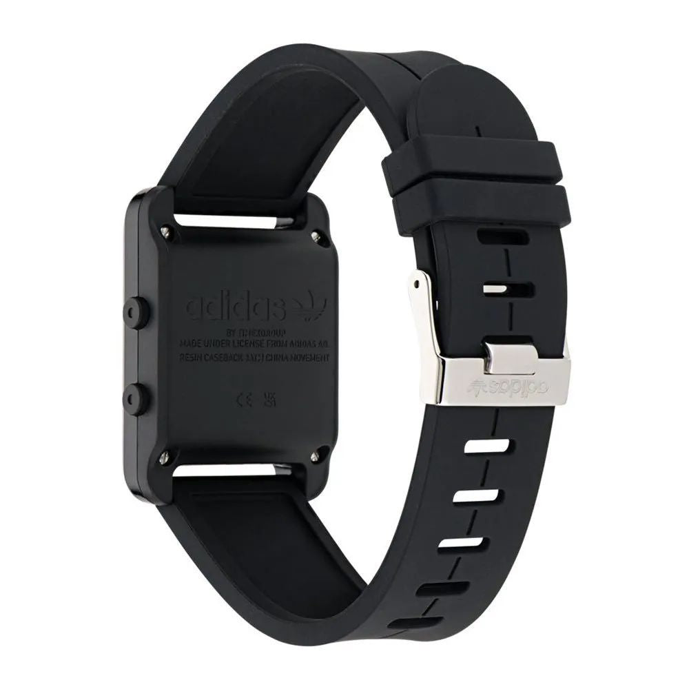 Adidas Black Stainless Steel Digital Watch