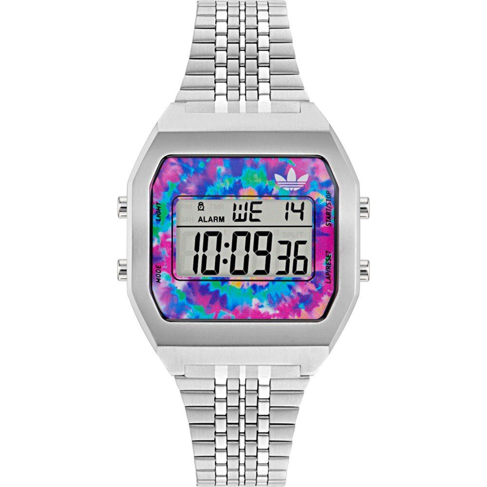 Adidas Grey Stainless-Steel Digital Watch