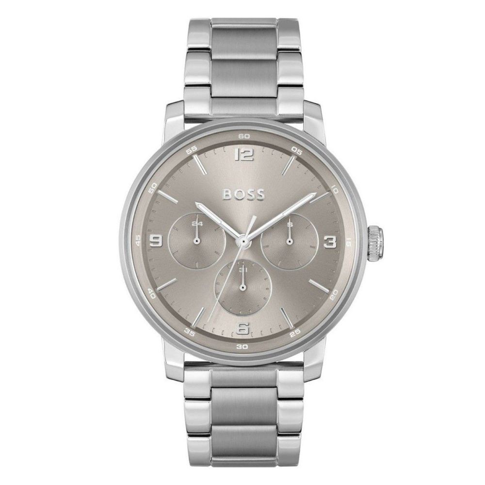 Hugo Boss Grey Stainless Steel Quartz Watch