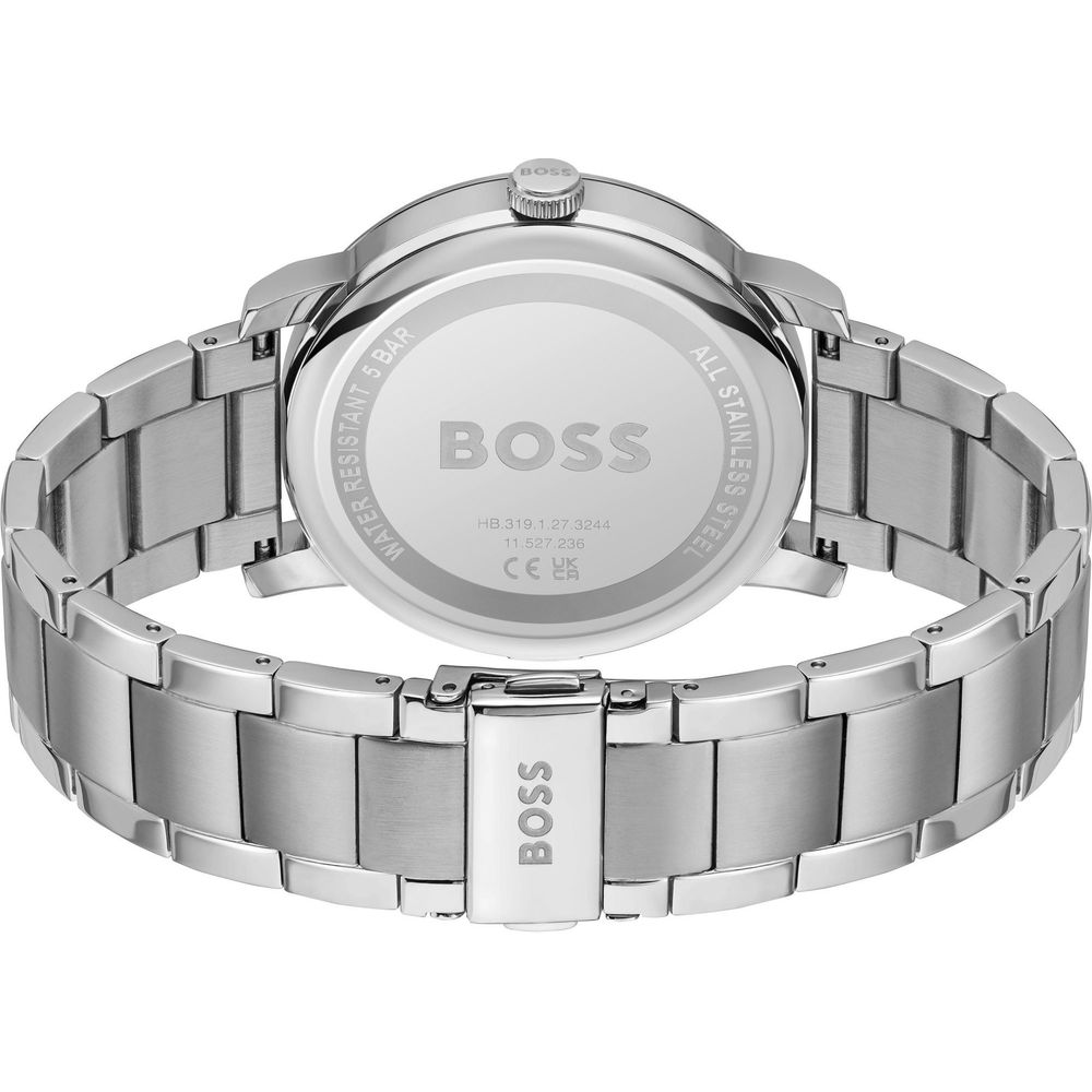 Hugo Boss Grey Stainless Steel Quartz Watch
