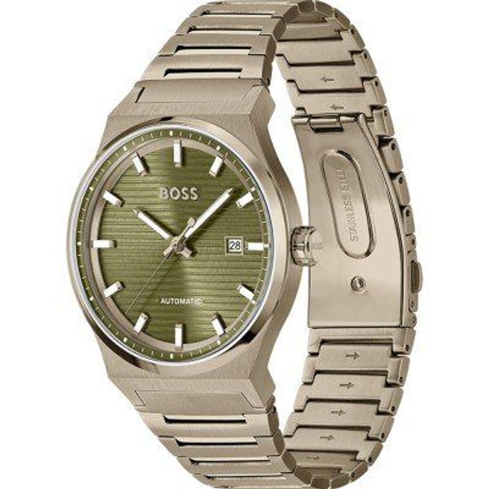 Hugo Boss Automatic Golden Stainless-Steel Watch