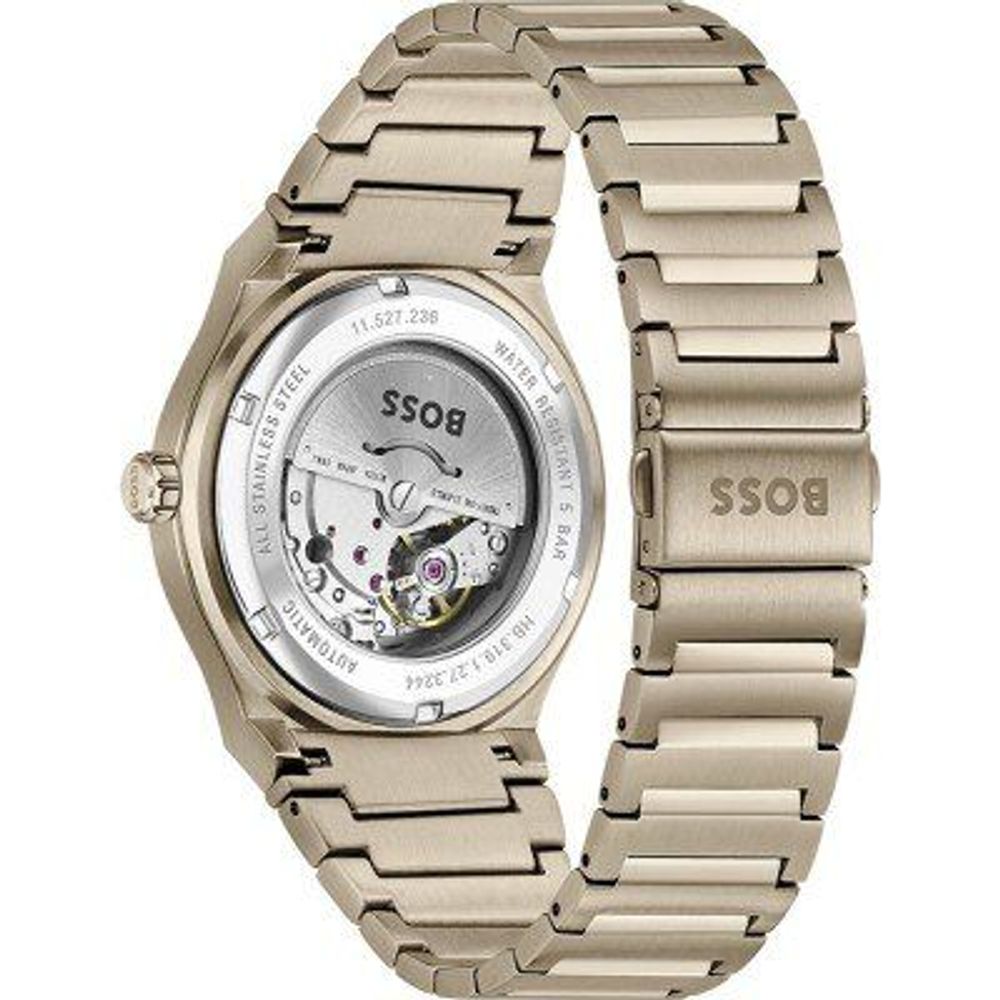 Hugo Boss Automatic Golden Stainless-Steel Watch