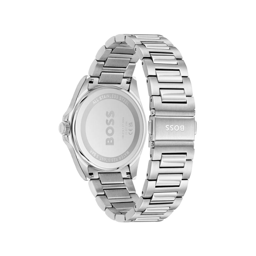 Hugo Boss Grey Stainless-Steel Quartz Watch
