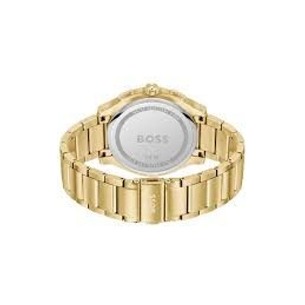 Hugo Boss Golden Stainless-Steel Quartz Watch