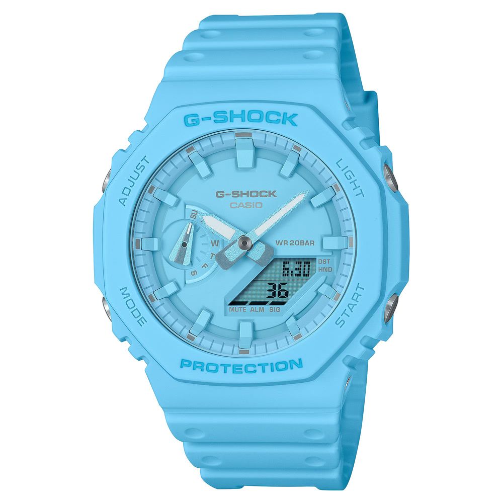 Casio Blue Carbon Dual-Display Sport G-Shock Watch
