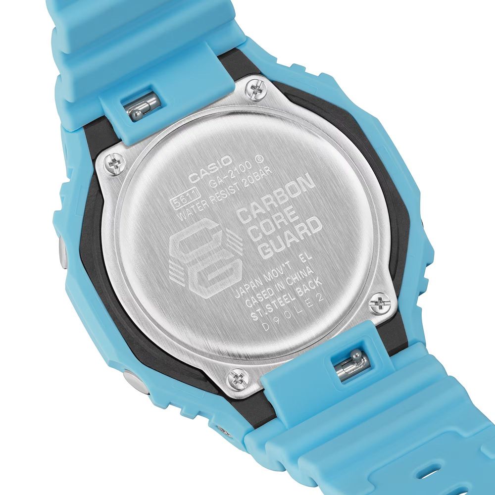 Casio Blue Carbon Dual-Display Sport G-Shock Watch