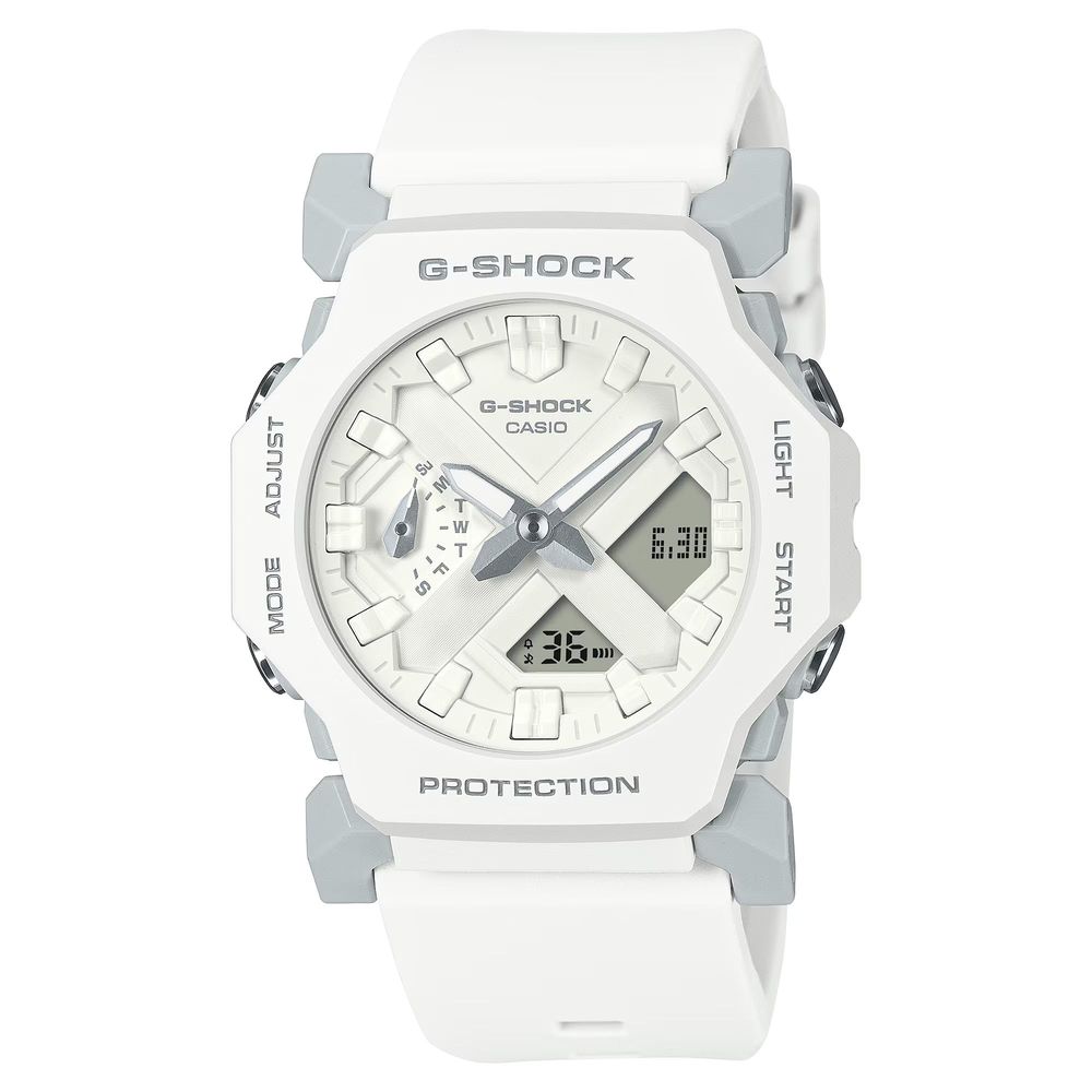 Casio White Resin Dual-Display Sport G-Shock Watch