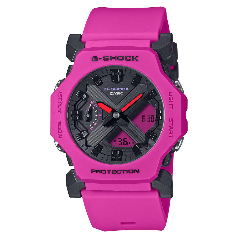 Casio Pink Resin Dual-Display Sport G-Shock Watch