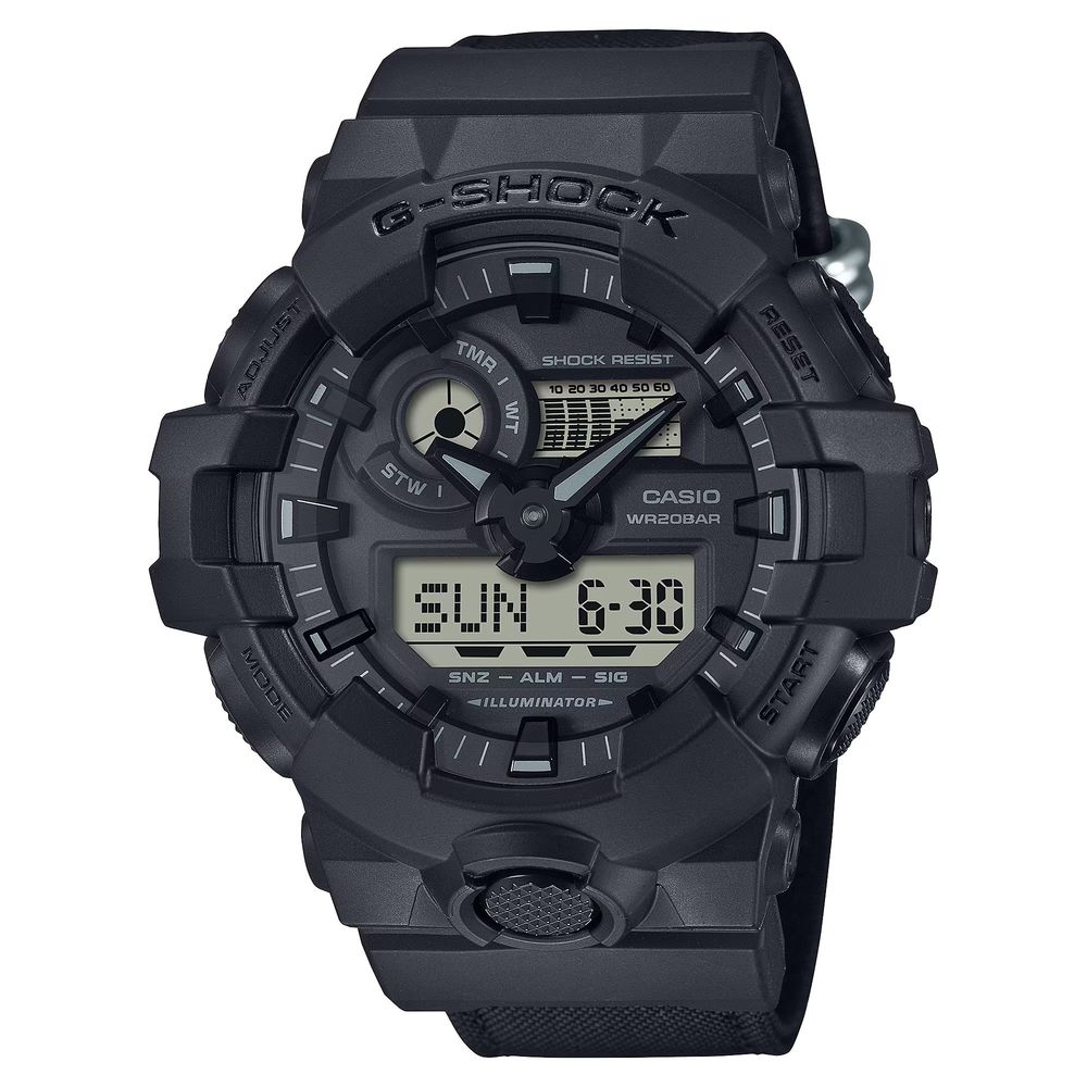 Casio Black Resin Dual-Display Sport G-Shock Watch