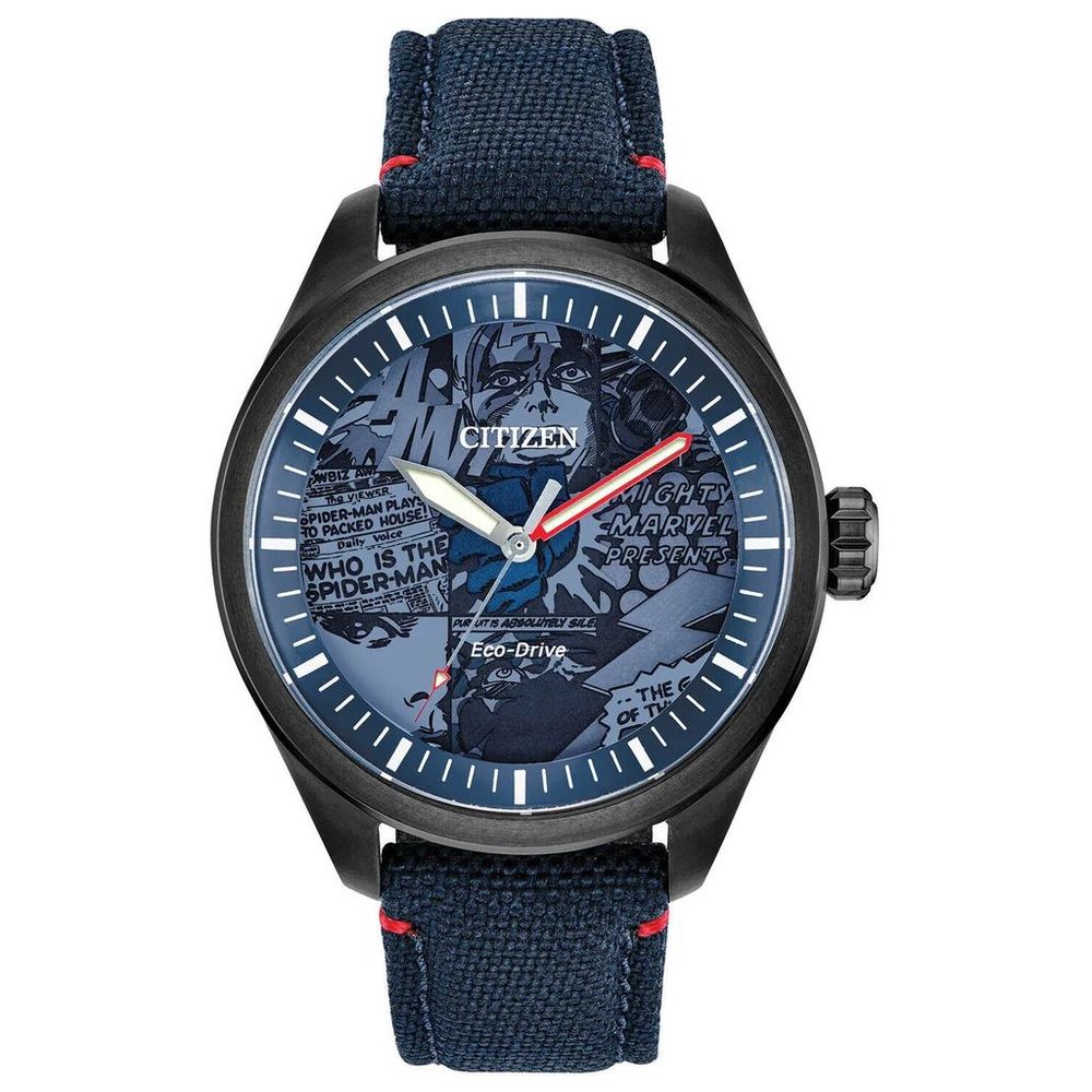 Citizen Solar Stainless-Steel Fabric-Strap Watch