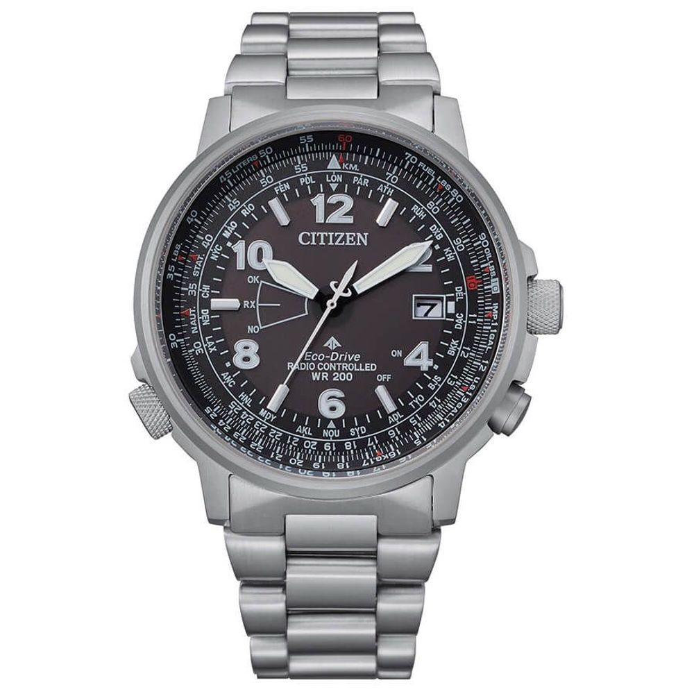 Citizen Radio Controlled Pilot Steel Solar Watch