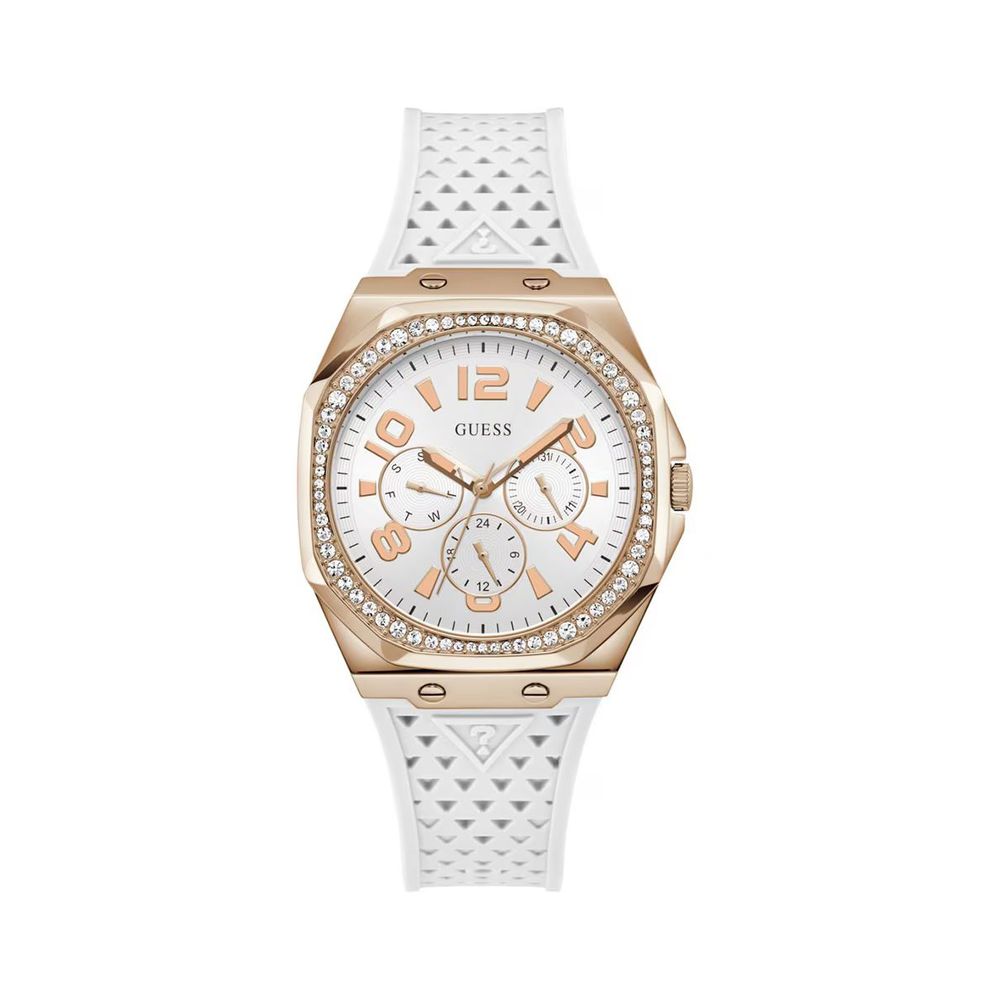 Guess Zest Multifunction Pink &amp; White Quartz Watch