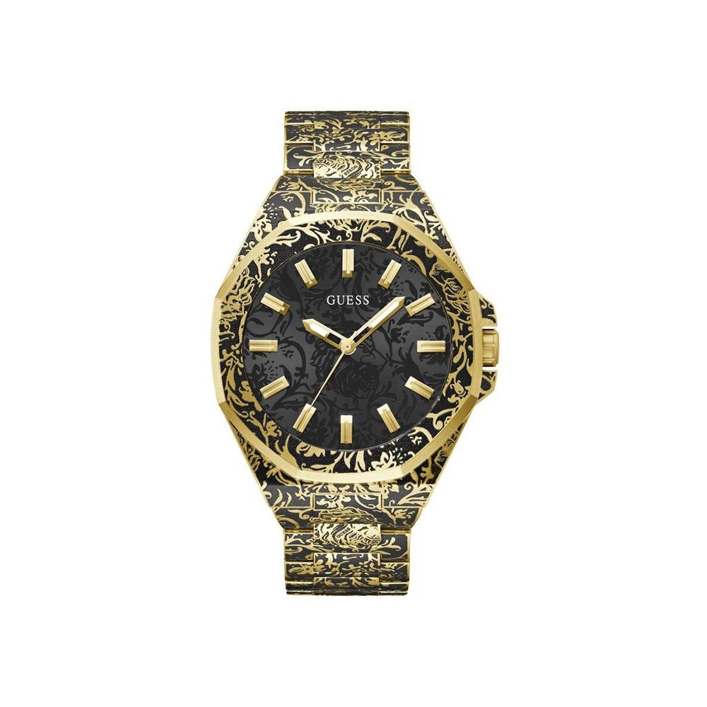 Guess ROAR Gold & Black Quartz Watch