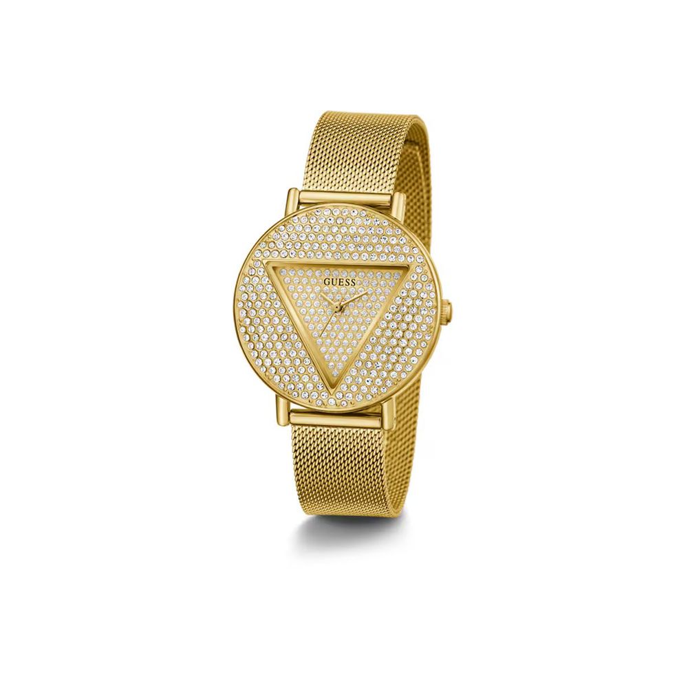 Guess Golden Stainless-Steel Quartz Watch – Gold Dial Edition