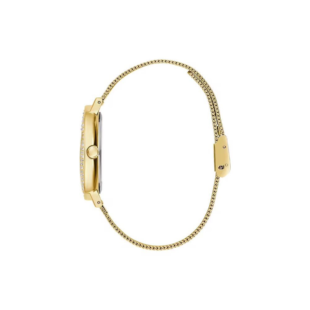 Guess Golden Stainless-Steel Quartz Watch – Gold Dial Edition