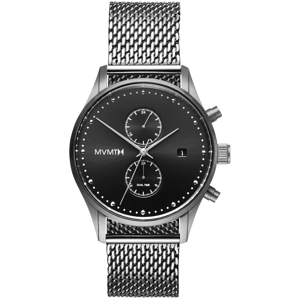 MVMT Voyager Quartz Stainless-Steel Watch – Grey Steel & Black Dial